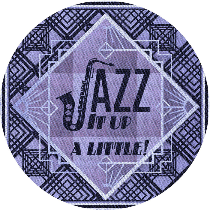 Square Patterned Blue Rug, pat2840blu