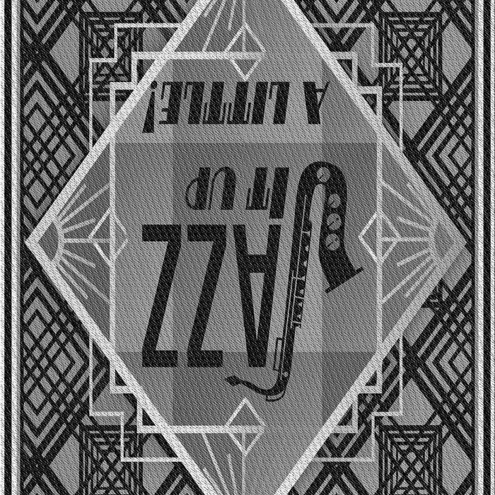 Machine Washable Transitional Charcoal Black Rug, wshpat2840gry