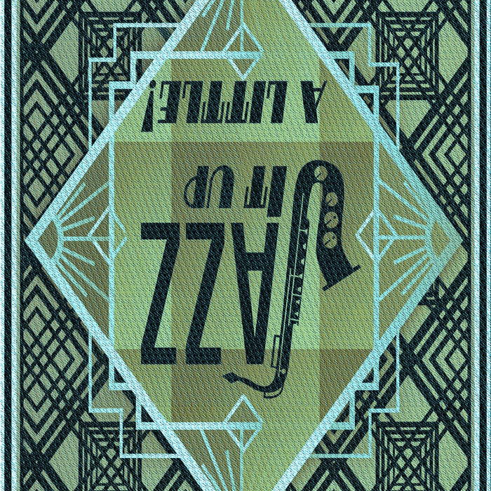 Machine Washable Transitional Dark Slate Grey Green Rug, wshpat2840lblu