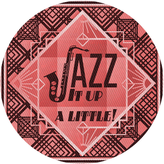 Square Patterned Saffron Red Rug, pat2840rd