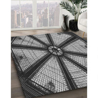 Patterned Dark Gray Rug, pat2841gry