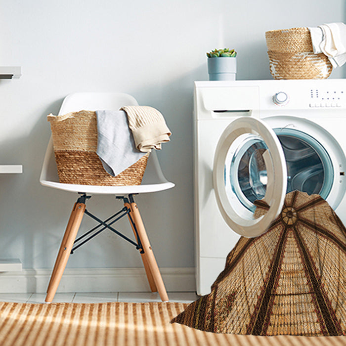 Machine Washable Transitional Yellow Rug in a Washing Machine, wshpat2841org
