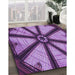 Machine Washable Transitional Purple Rug in a Family Room, wshpat2841pur