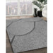 Patterned Smokey Gray Rug in Family Room, pat2842gry