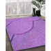 Machine Washable Transitional Purple Rug in a Family Room, wshpat2842pur