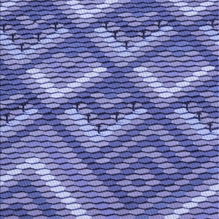 Patterned Deep Periwinkle Purple Rug, pat2843blu