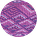 Square Machine Washable Transitional Dark Magenta Purple Rug in a Living Room, wshpat2843pur