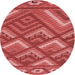Square Patterned Red Rug, pat2843rd