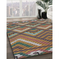 Patterned Bakers Brown Novelty Rug, pat2843