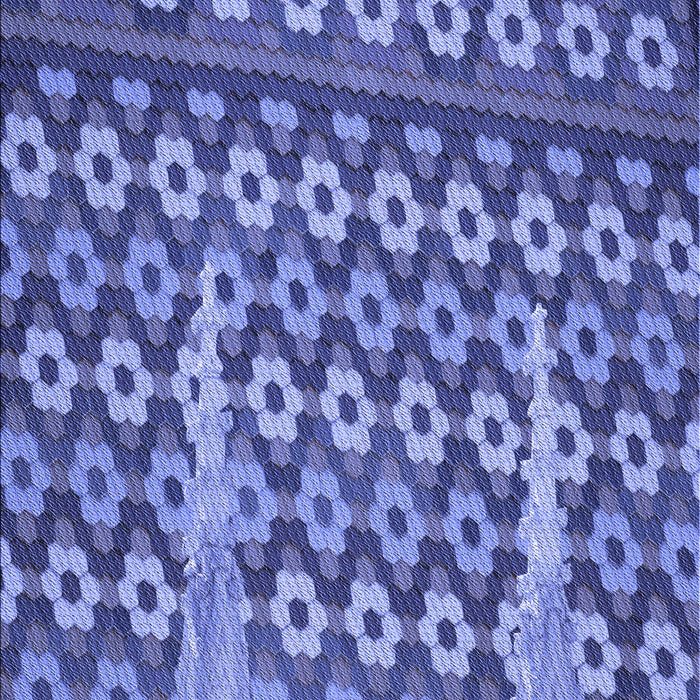 Patterned Sky Blue Rug, pat2844blu