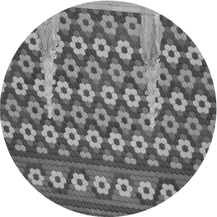 Square Machine Washable Transitional Dark Gray Rug in a Living Room, wshpat2844gry