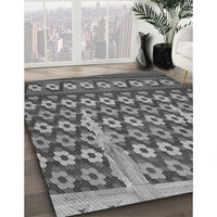 Patterned Dark Gray Rug, pat2844gry