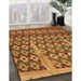 Machine Washable Transitional Orange Rug in a Family Room, wshpat2844org