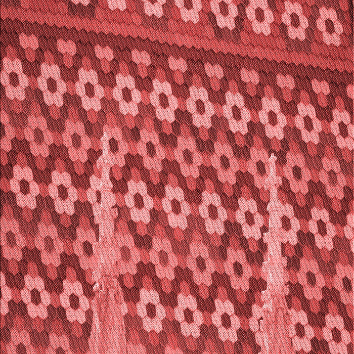 Machine Washable Transitional Red Rug, wshpat2844rd