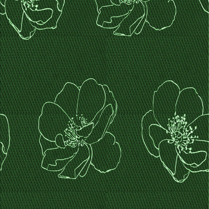 Patterned Dark Forest Green Rug, pat2845grn