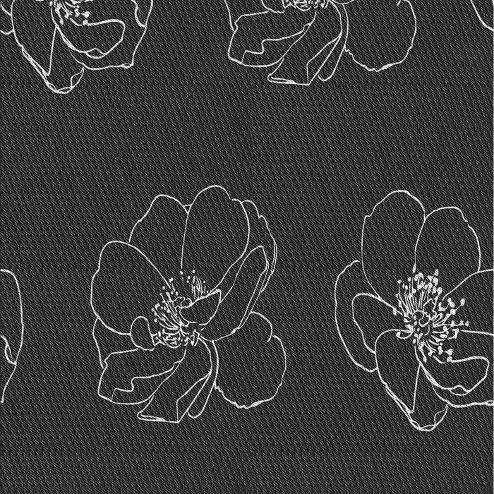 Patterned Midnight Gray Rug, pat2845gry