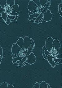 Machine Washable Transitional Teal Green Rug, wshpat2845lblu