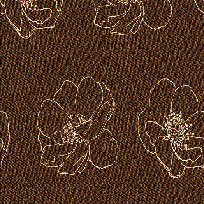 Patterned Saddle Brown Rug, pat2845org