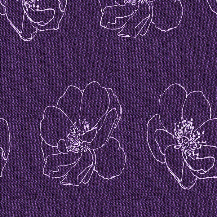 Machine Washable Transitional Dark Purple Rug, wshpat2845pur