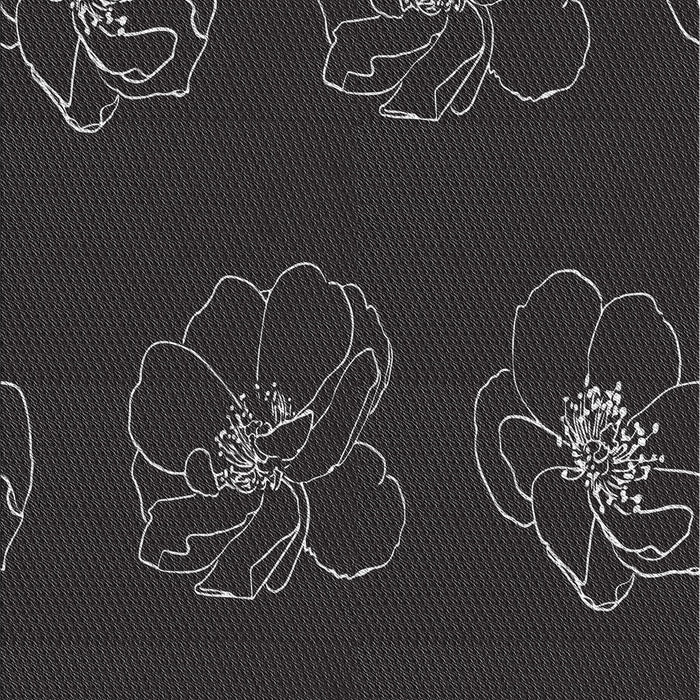 Patterned Black Novelty Rug, pat2845