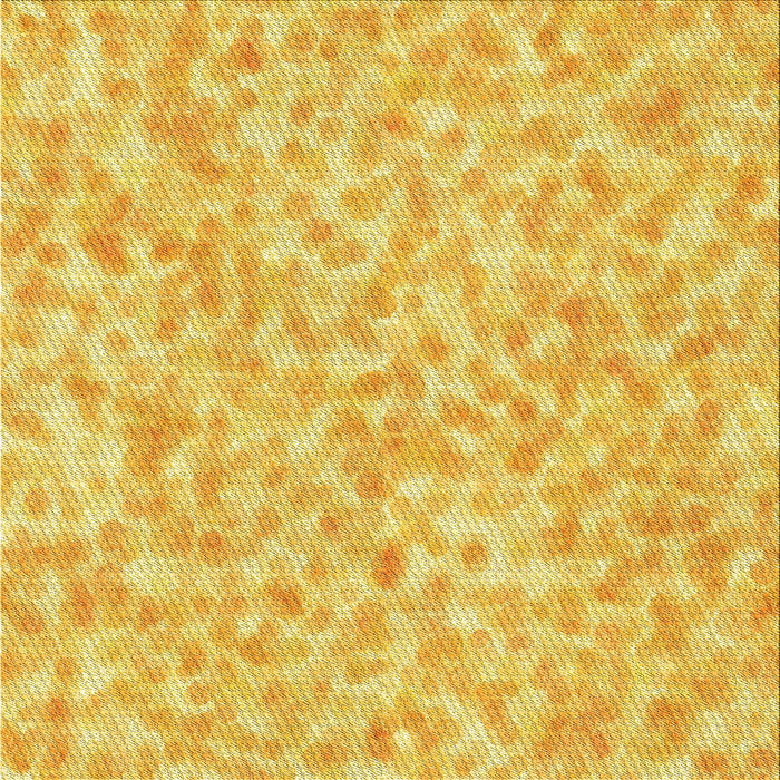 Round Patterned Bold Yellow Rug, pat2846yw