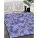 Machine Washable Transitional Slate Blue Rug in a Family Room, wshpat2847blu