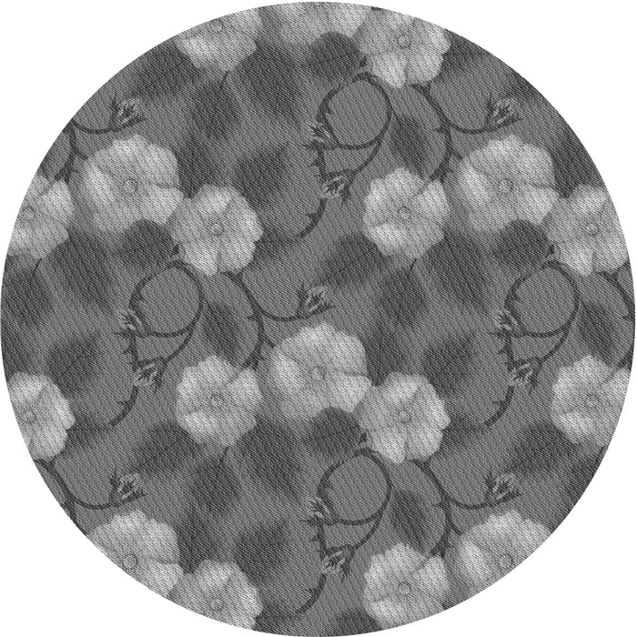 Square Machine Washable Transitional Grey Gray Rug in a Living Room, wshpat2847gry