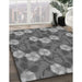 Machine Washable Transitional Grey Gray Rug in a Family Room, wshpat2847gry