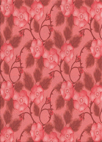 Machine Washable Transitional Red Rug, wshpat2847rd