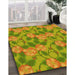 Machine Washable Transitional Green Rug in a Family Room, wshpat2847yw