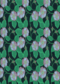 Machine Washable Transitional Mint Green Rug, wshpat2848lblu