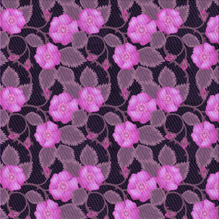 Round Machine Washable Transitional Orchid Purple Rug, wshpat2848pur