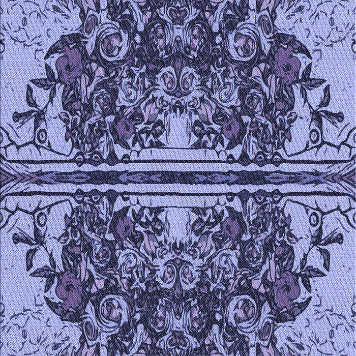 Patterned Blue Rug, pat2849blu