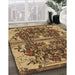 Machine Washable Transitional Red Brown Rug in a Family Room, wshpat2849brn