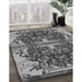 Machine Washable Transitional Dark Gray Rug in a Family Room, wshpat2849gry