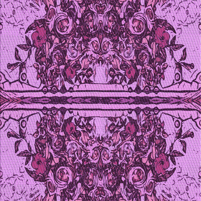 Patterned Dark Magenta Purple Rug, pat2849pur