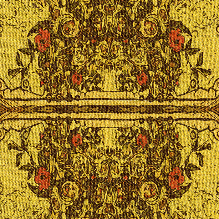 Patterned Red Brown Rug, pat2849yw