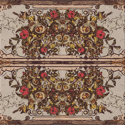 Sideview of Machine Washable Transitional Bakers Brown Rug, wshpat2849