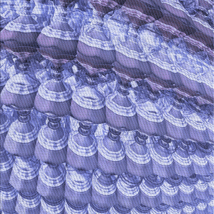 Machine Washable Transitional Slate Blue Rug, wshpat285blu