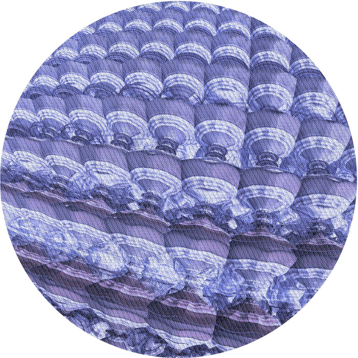 Square Patterned Slate Blue Rug, pat285blu