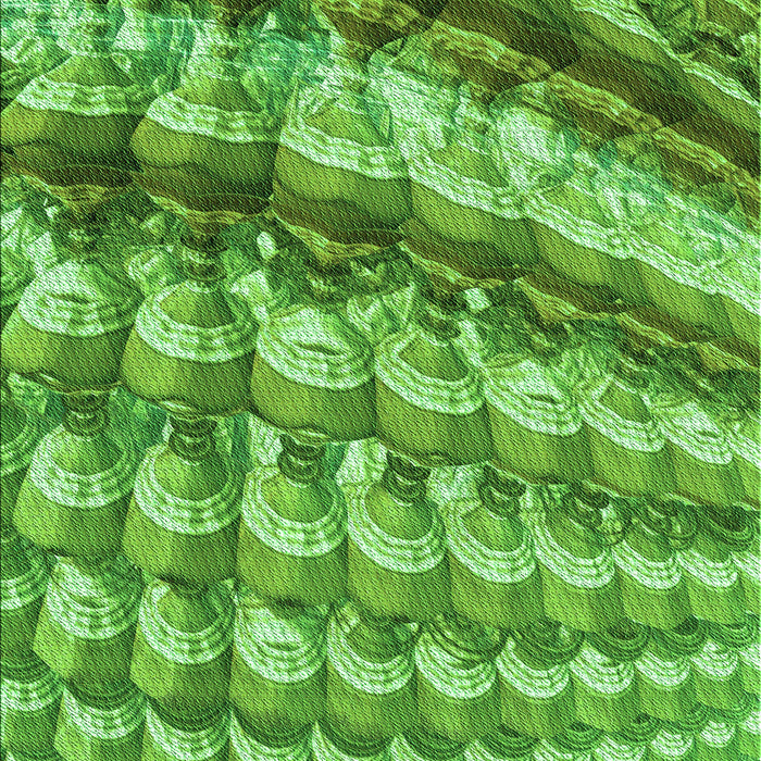 Patterned Green Rug, pat285grn