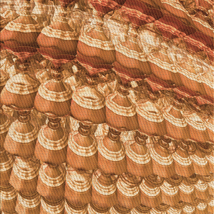 Patterned Orange Rug, pat285org