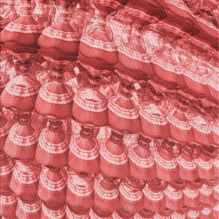 Patterned Red Rug, pat285rd