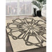 Patterned Vanilla Gold Rug in Family Room, pat2850brn