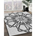 Machine Washable Transitional Ash Gray Rug in a Family Room, wshpat2850gry