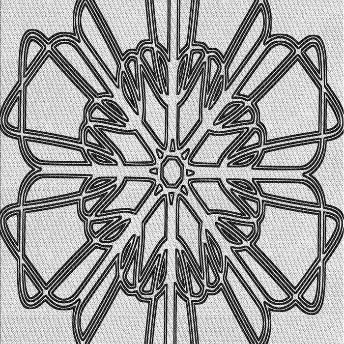 Patterned Ash Gray Rug, pat2850gry