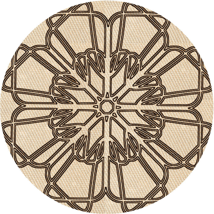 Square Machine Washable Transitional Sienna Brown Rug in a Living Room, wshpat2850org