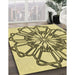 Patterned Oak Brown Rug in Family Room, pat2850yw