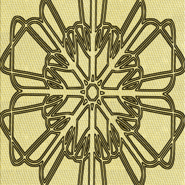 Patterned Oak Brown Rug, pat2850yw