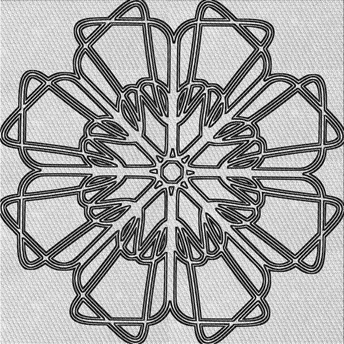 Sideview of Machine Washable Transitional Gray Rug, wshpat2850